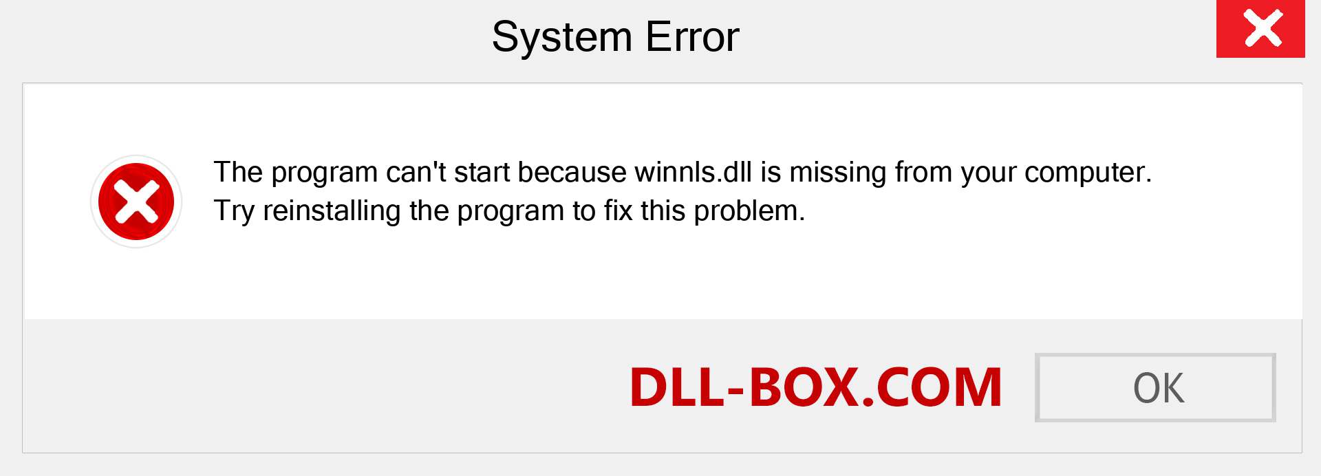  winnls.dll file is missing?. Download for Windows 7, 8, 10 - Fix  winnls dll Missing Error on Windows, photos, images