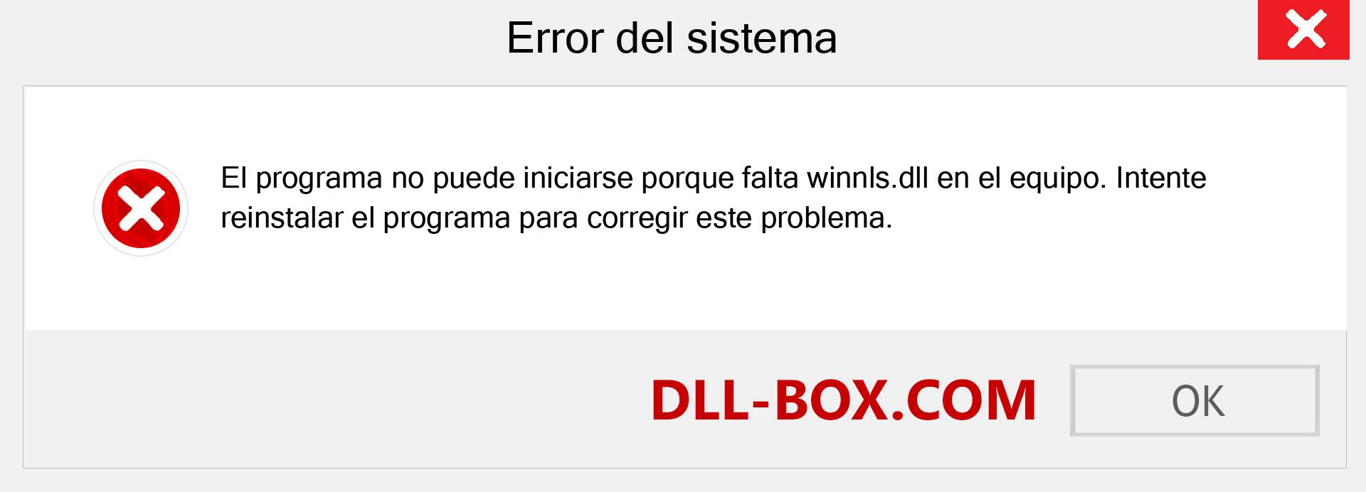 ¿Falta el archivo winnls.dll ?. Descargar para Windows 7, 8, 10 - Corregir winnls dll Missing Error en Windows, fotos, imágenes